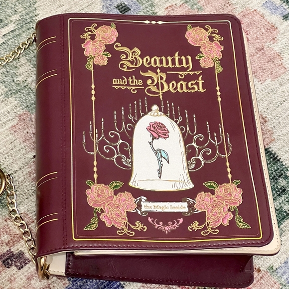 Danielle Nicole Handbags - Pre Owned Danielle Nicole Disney Beauty and the Beast Book Crossbody Bag